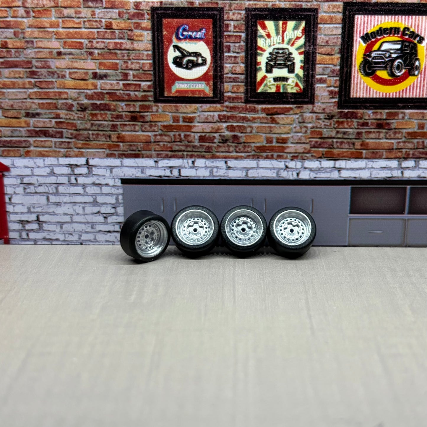 Chrome casting rotiform 356 for hot wheels and match box