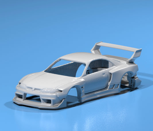 body kit for Hot Wheels Nissan GTR R33 fatboi style