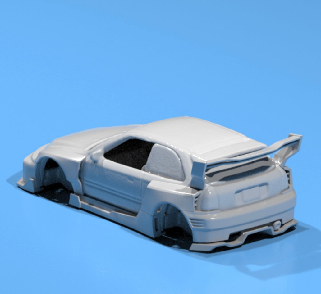 body kit for Hot wheels Honda Civic EK9 fatboi style
