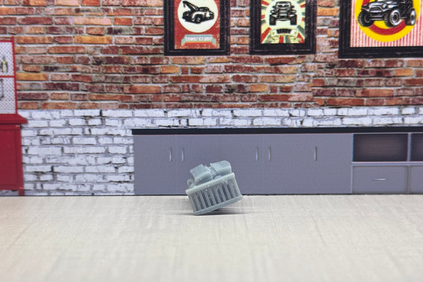 1:64 6 cylinder engine for hot wheels and match box