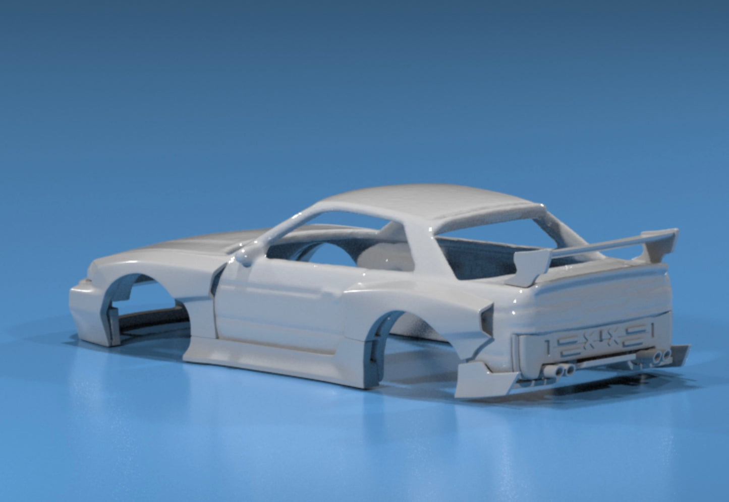 body kit for Hot Wheels Nissan Silvia S13 fatboi style