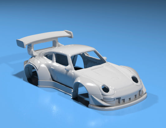 body kit for Hot Wheels Porsche 993 RWB style