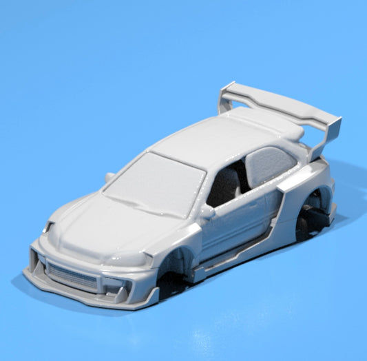 body kit for Hot wheels Honda Civic EK9 fatboi style