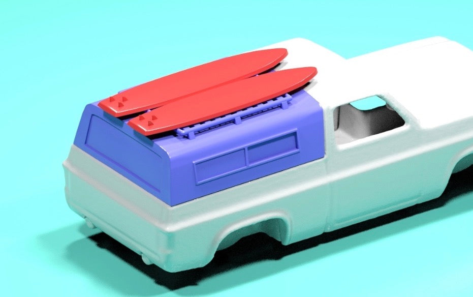 Truck bed cap for hot wheels 83 Chevy Silverado