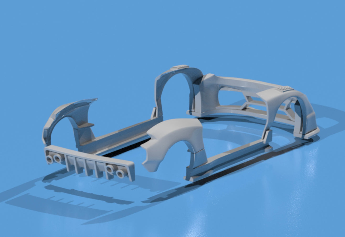 body kit for Hot Wheels WRX STI fatboi style