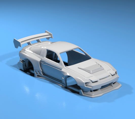 body kit for Hot Wheels Nissan 180sx fatboi style