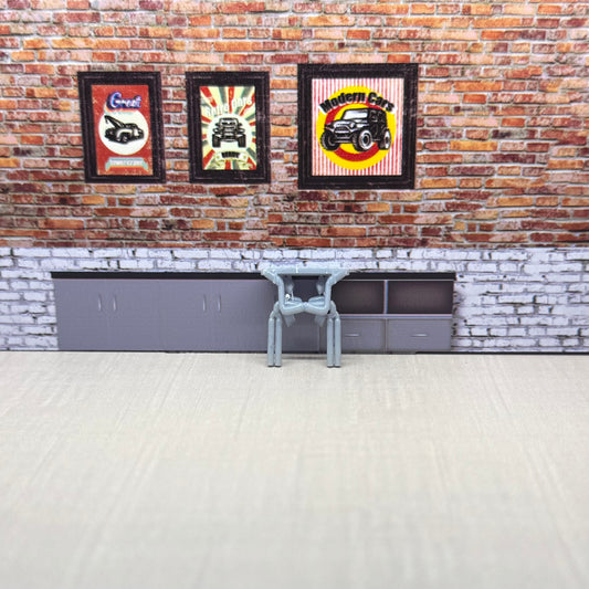 Rear engine designed for hot wheels Porsche