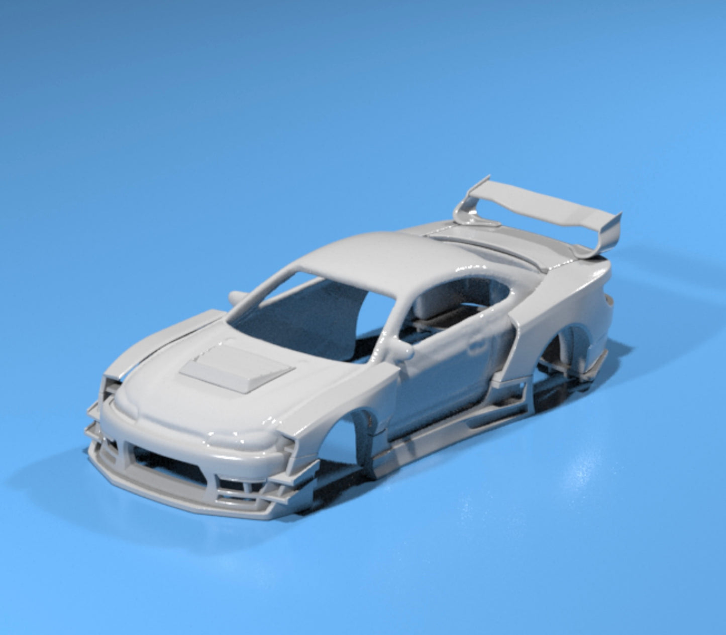 body kit for Hot Wheels Nissan Silvia S15 fatboi style