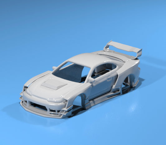 body kit for Hot Wheels Nissan Silvia S15 fatboi style