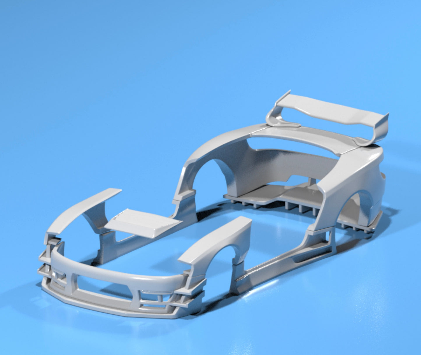 body kit for Hot Wheels Nissan Silvia S15 fatboi style