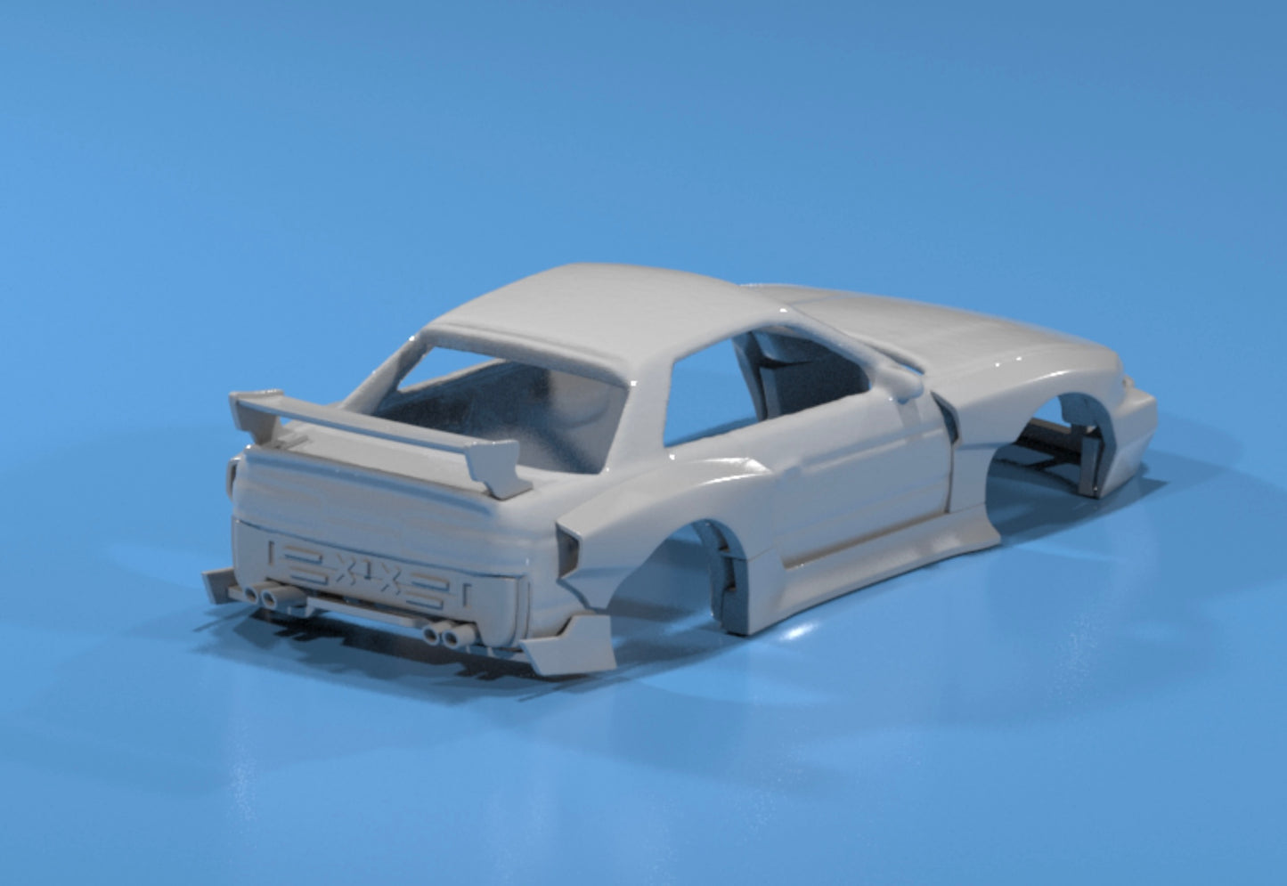 body kit for Hot Wheels Nissan Silvia S13 fatboi style