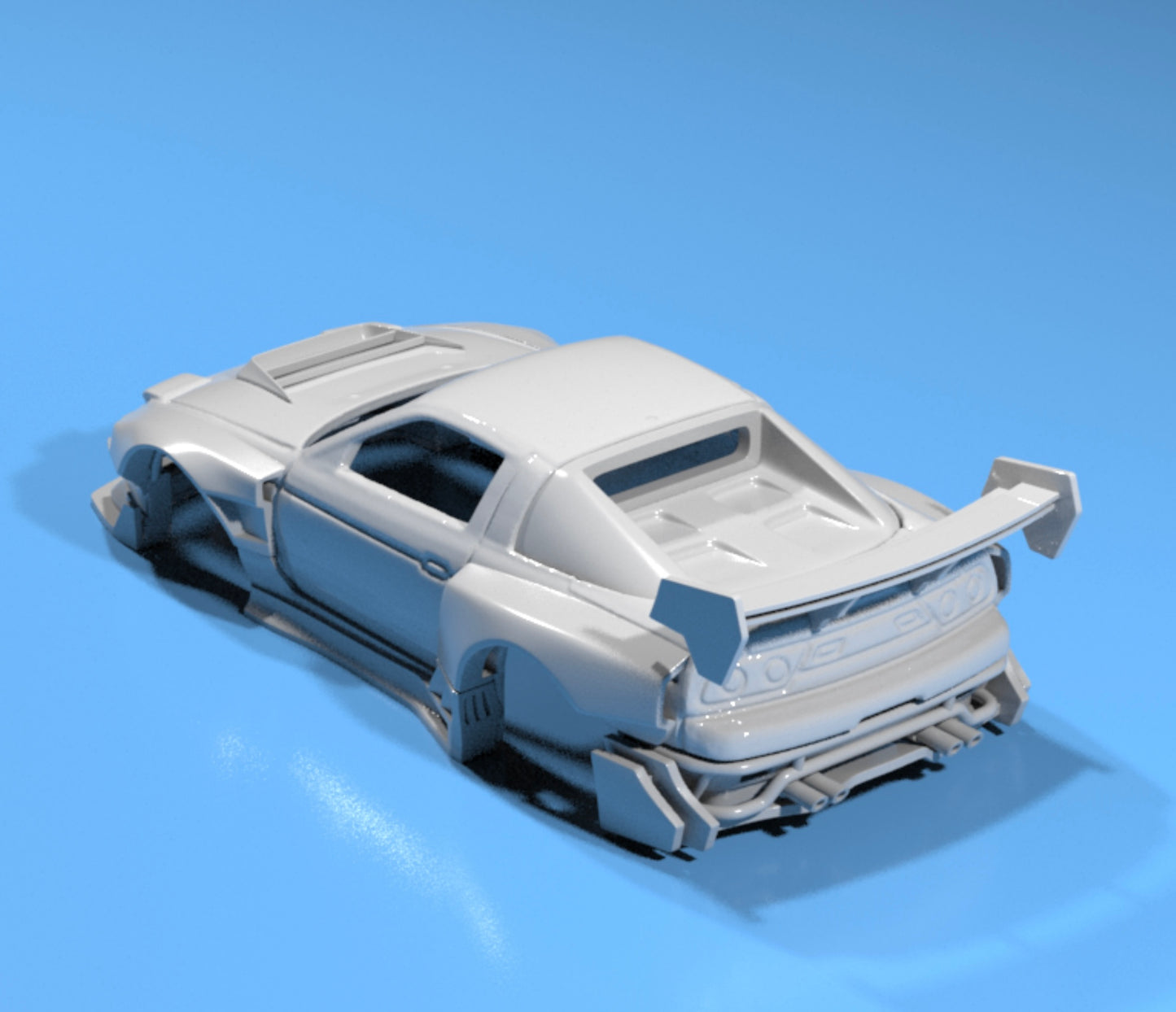 body kit for Hot Wheels Nissan 180sx fatboi style