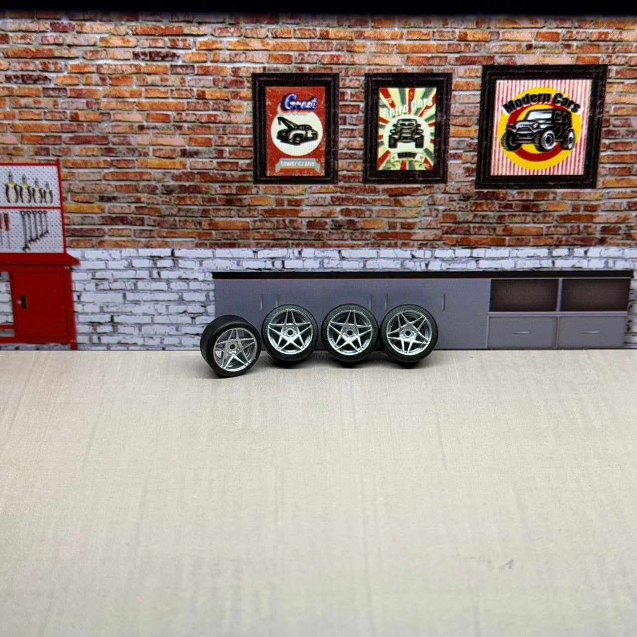 Chrome casting adv2standard for hot wheels and match box