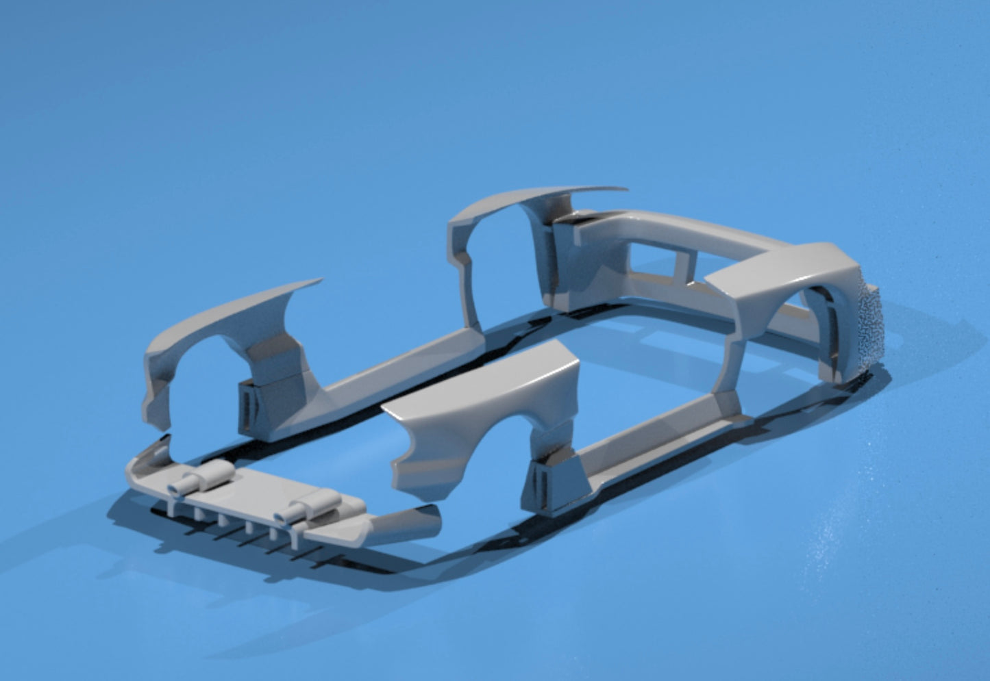 body kit for Hot Wheels Subaru 22B fatboi style