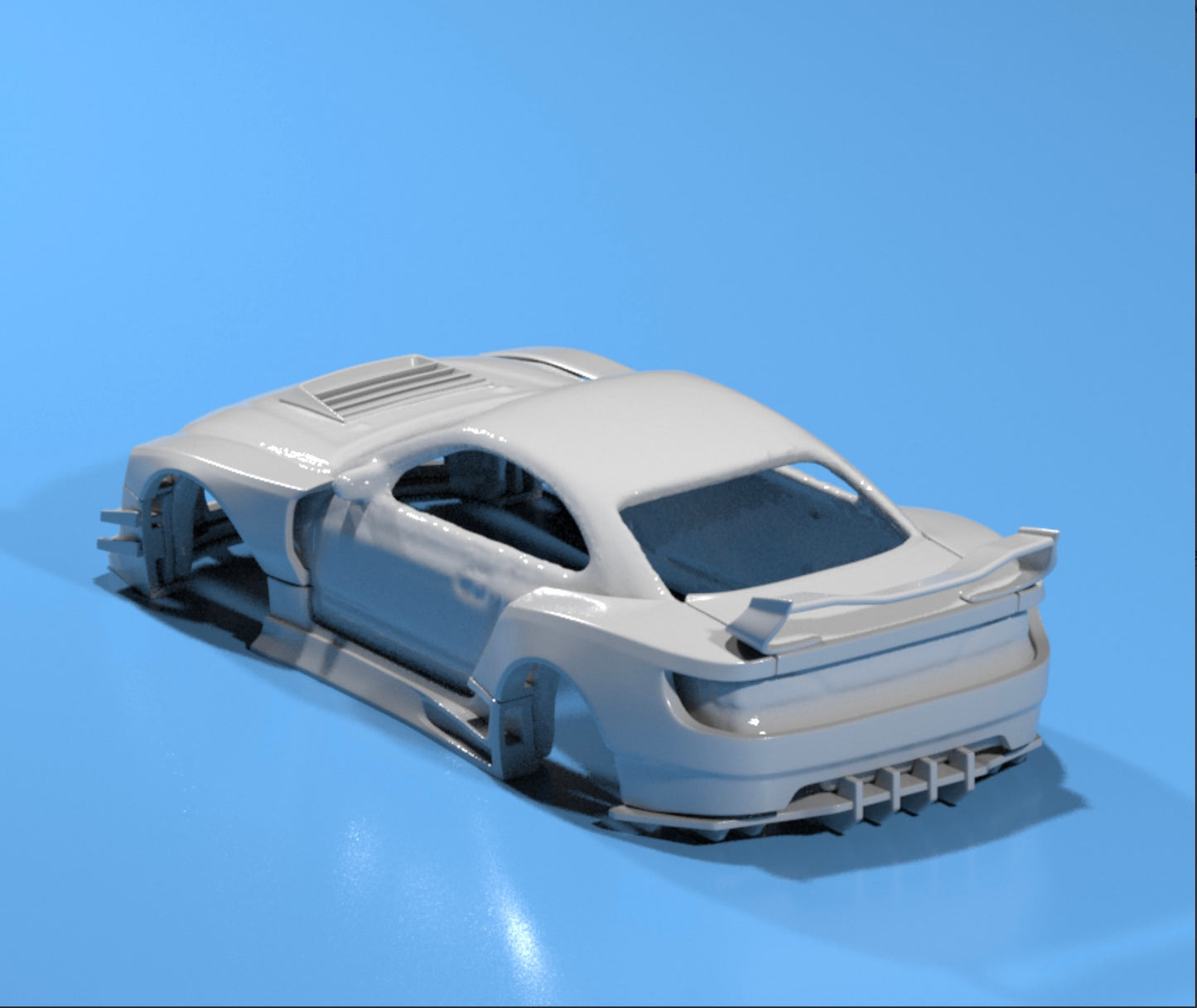 body kit for Hot Wheels Nissan Silvia S15 fatboi style