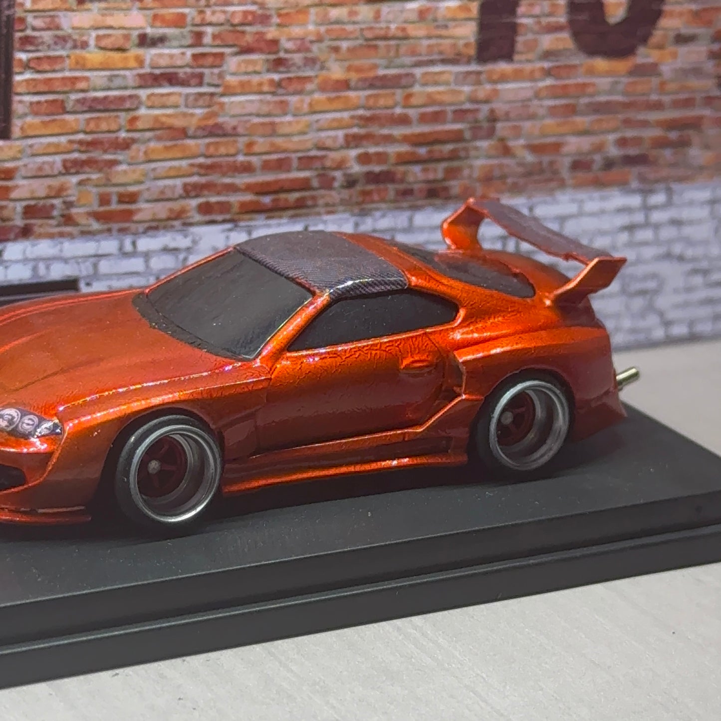 Fully custom 1:64 hot wheels Toyota Supra
