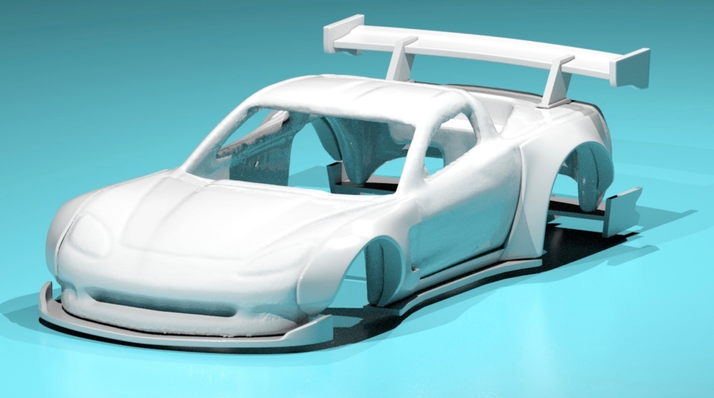 body kit for Hot Wheels Corvette C6