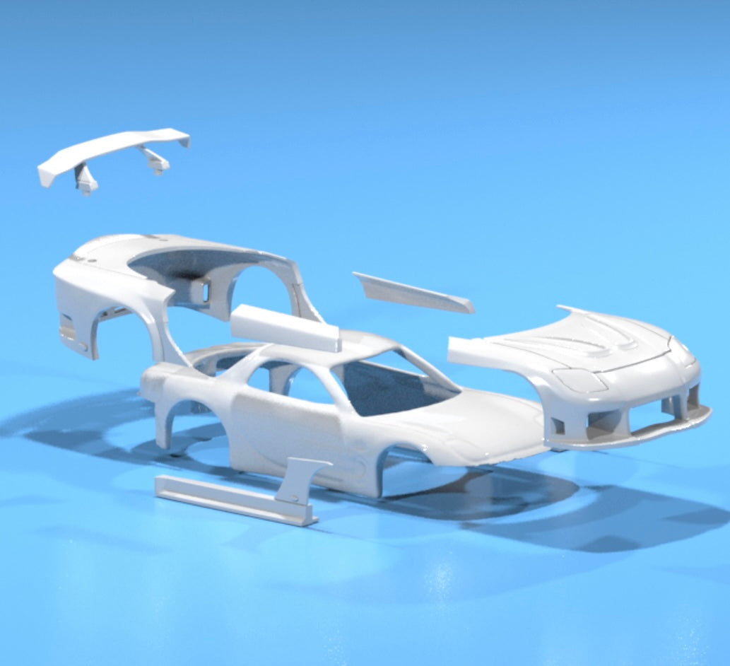 body kit for Hot Wheels Rx7 Veil side style