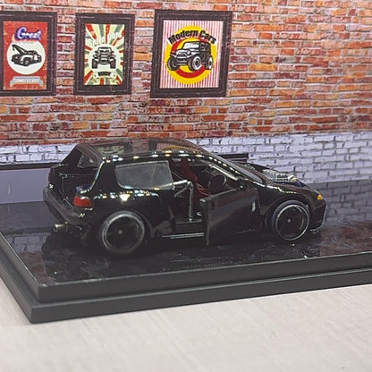 Fully custom 1:64 hot wheels Honda civic eg