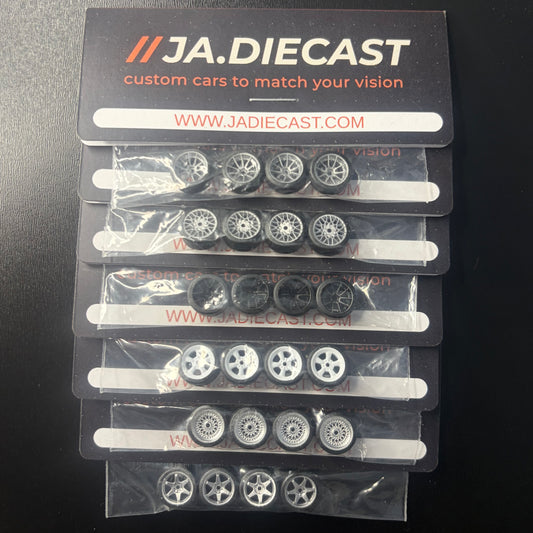 6 Pack Of Rims For 1:64 Hot Wheels And Match Box