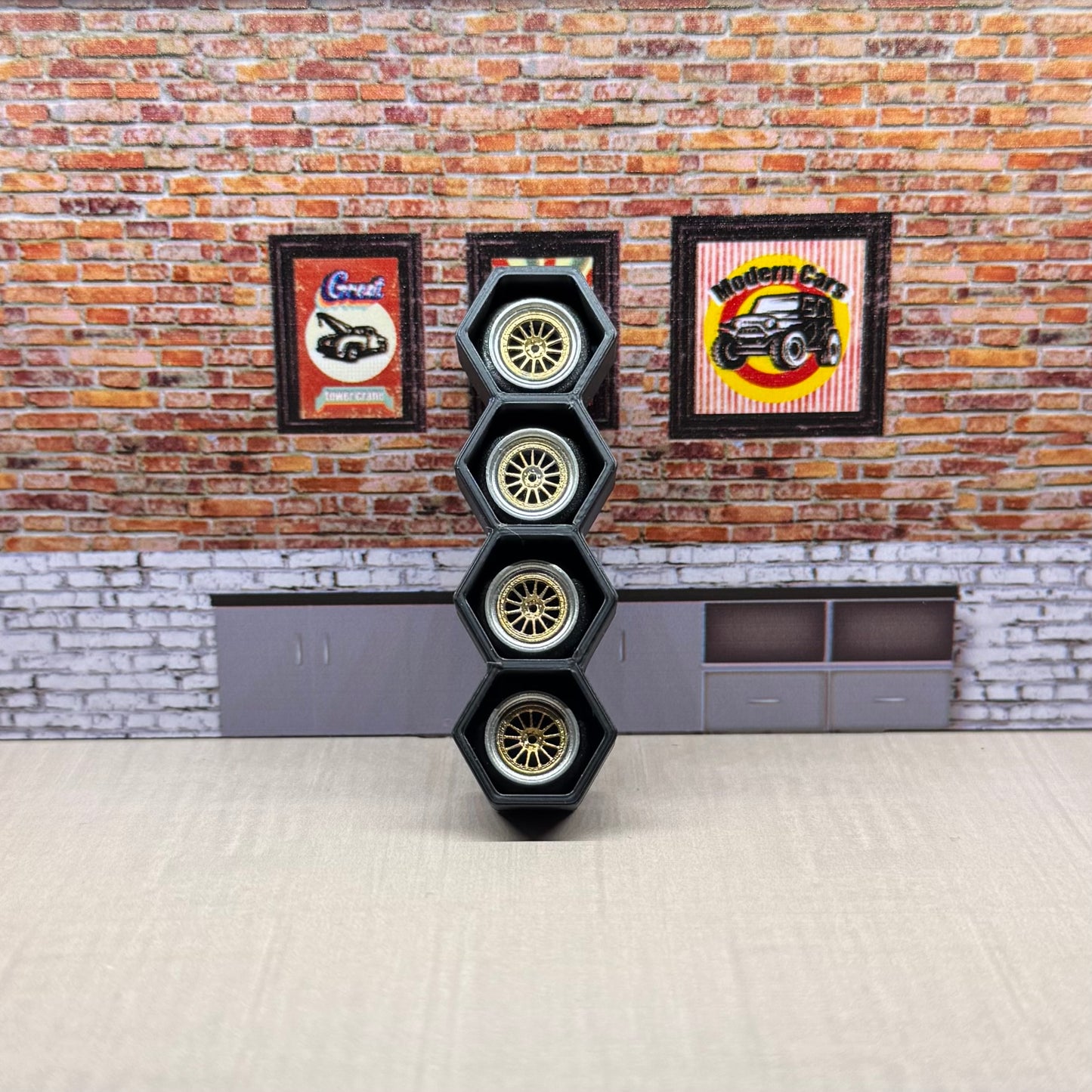 1:64 chrome/gold rims for hot wheels and match box