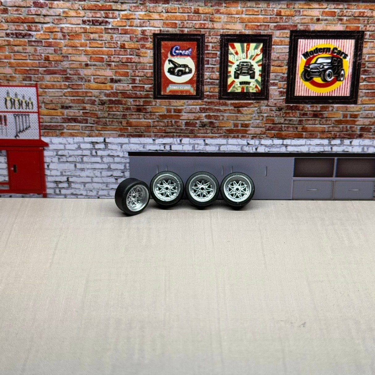 Chrome casting work equip for hot wheels and match box