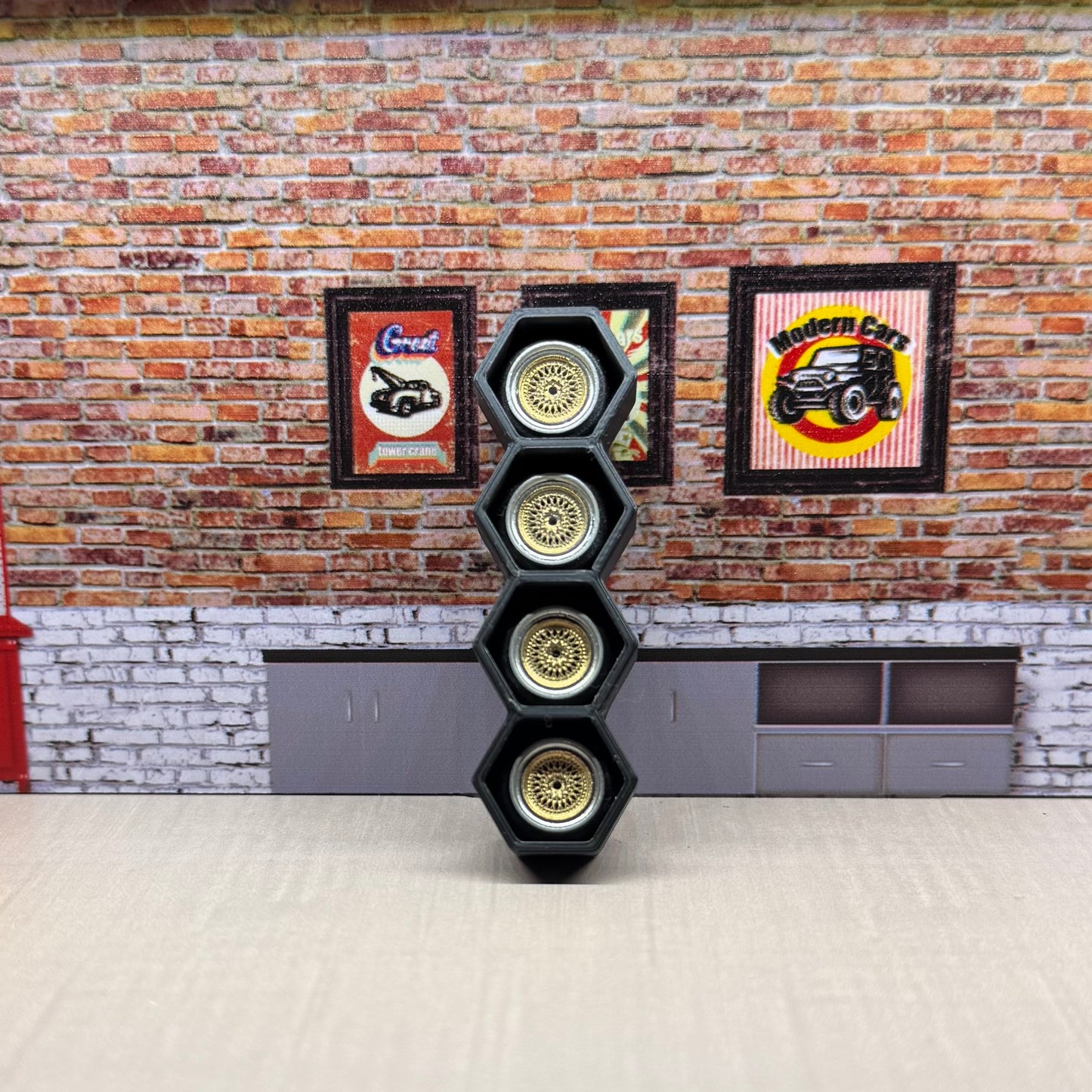 1:64 chrome/gold rims for hot wheels and match box