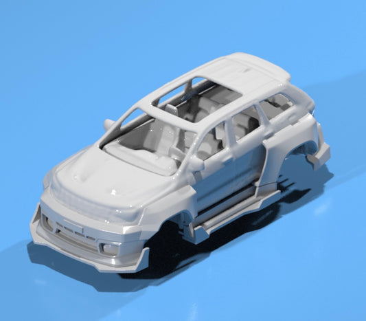 Plug and play body kit for hot wheels jeep trackhawk