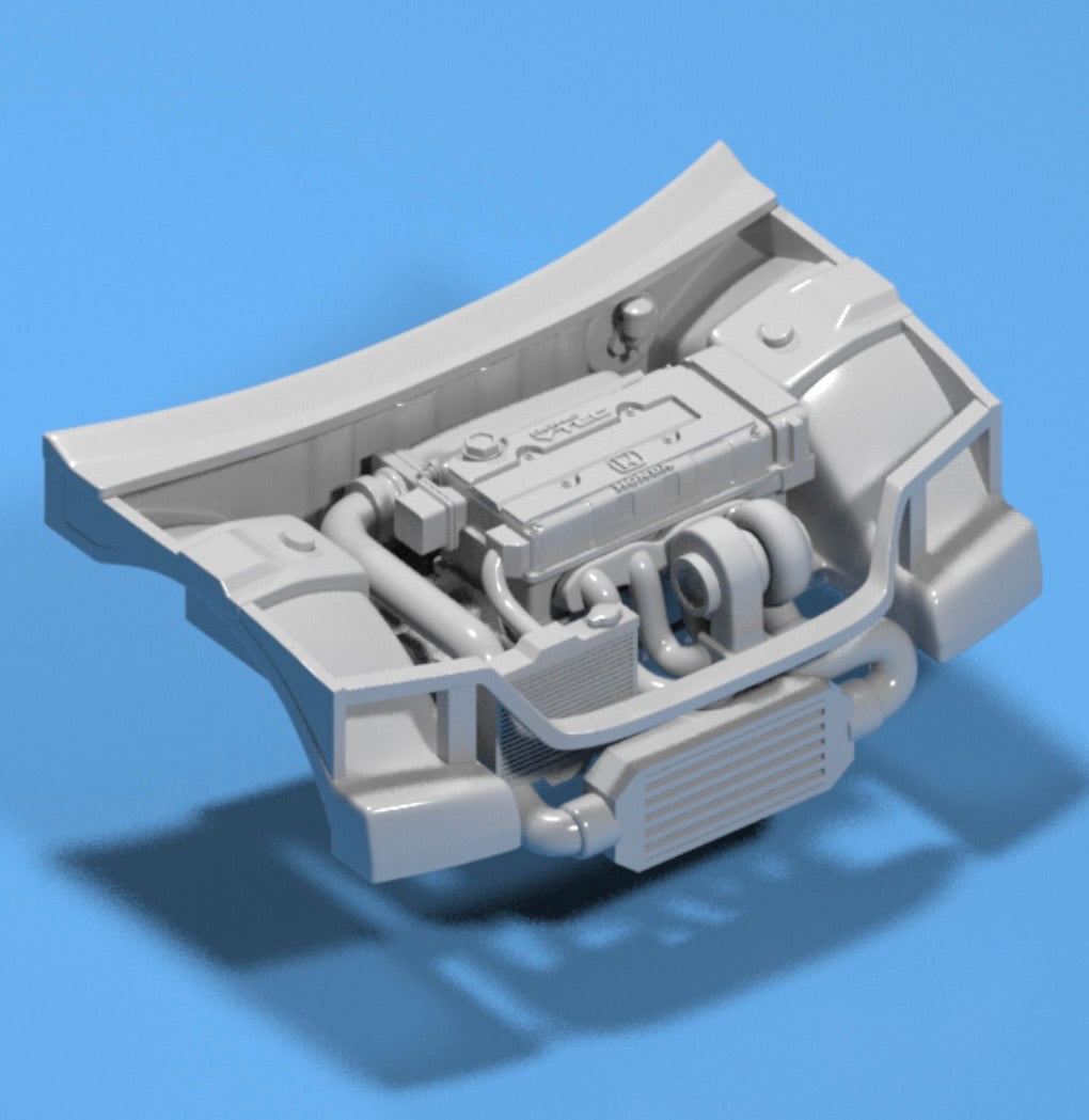 Engine/bay for hot wheels Honda civic EF