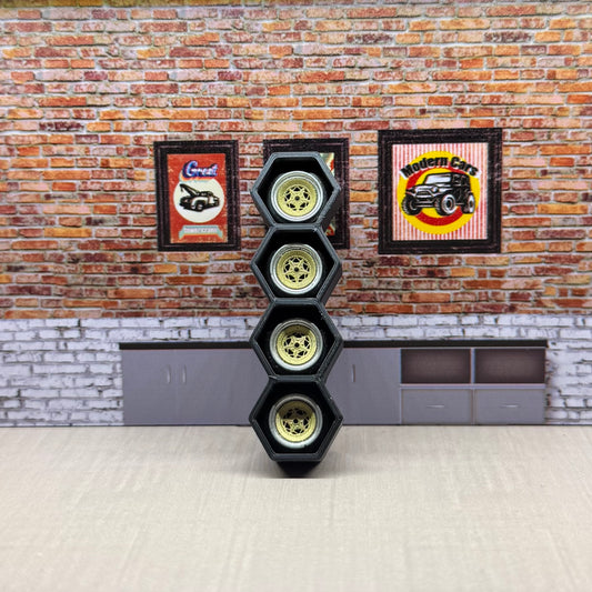 1:64 chrome/gold rims for hot wheels And match box