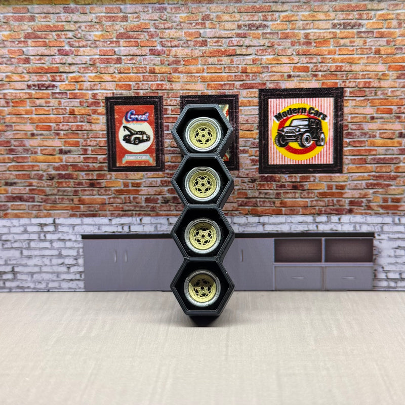 1:64 chrome/gold rims for hot wheels And match box