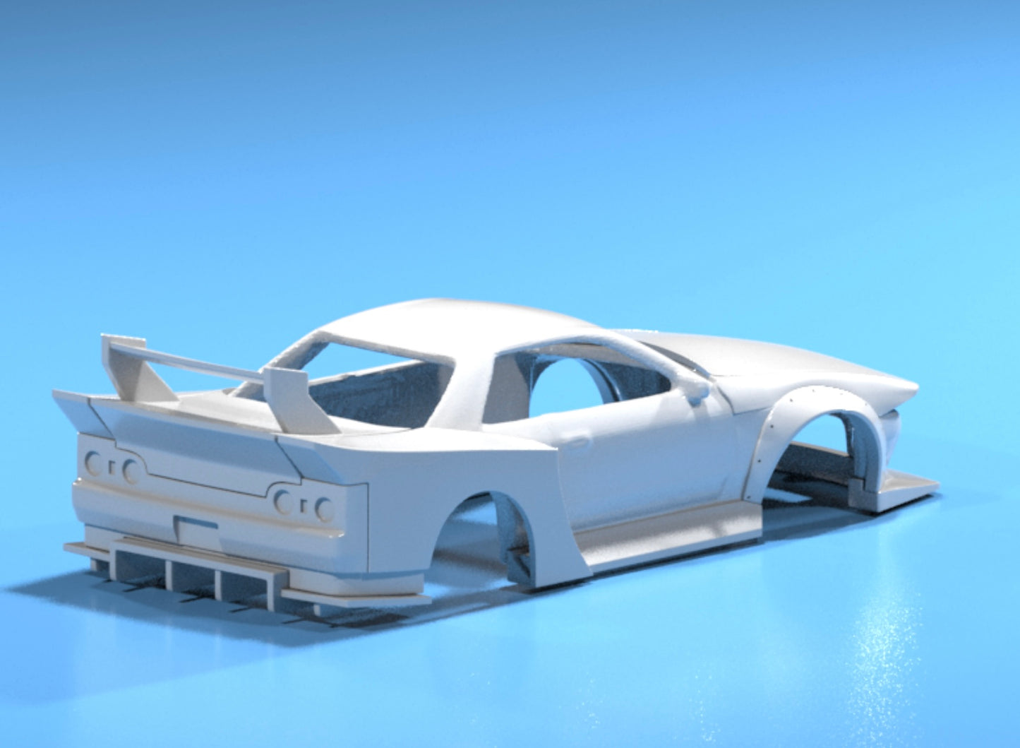 body kit for Hot Wheels Nissan GTR R32 LBWK style