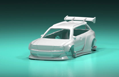 Aero track body kit for hot wheels Audi RS2