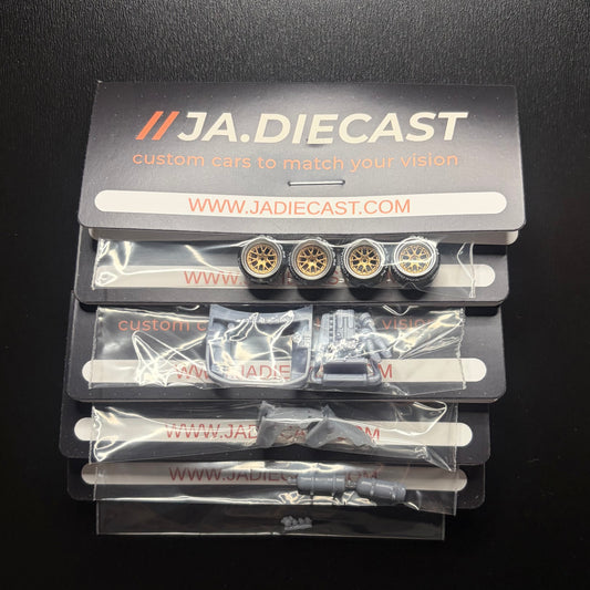 5 pack of rims and parts for hot wheels and match box