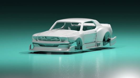 Body kit for hot wheels 67 ford mustang GT night fury body kit