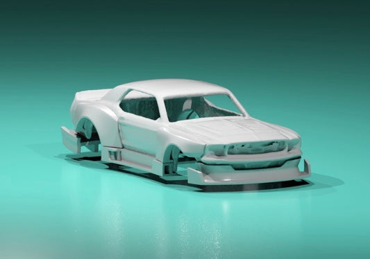 Body kit for hot wheels 67 ford mustang GT night fury body kit