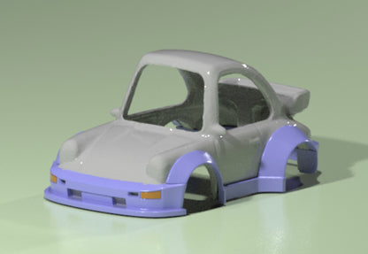 body kit for Hot Wheels Tooned Porsche RWB style