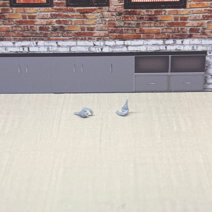 2 bonnet mount turbos for hot wheels and match box