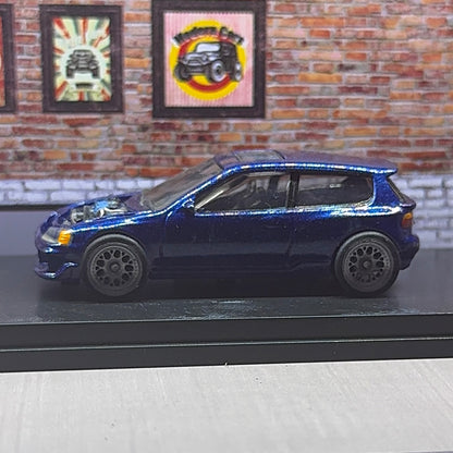 Fully custom 1:64 hot wheels Honda civic eg