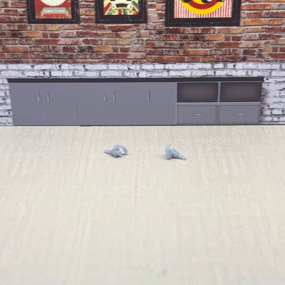 2 bonnet mount turbos for hot wheels and match box