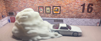 Drift cloud diorama for hot wheels and match box