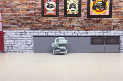 1:64 B18 turbo engine for hot wheels and match box