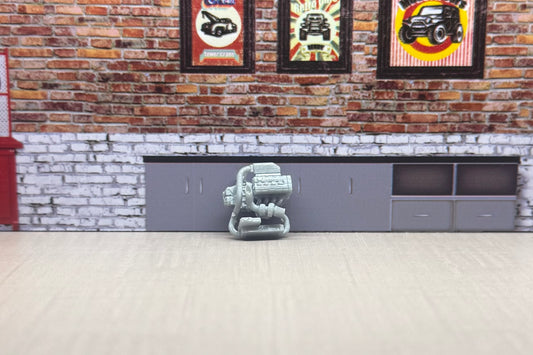 1:64 B18 turbo engine for hot wheels and match box