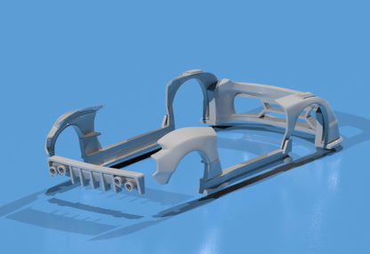 body kit for Hot Wheels WRX STI fatboi style