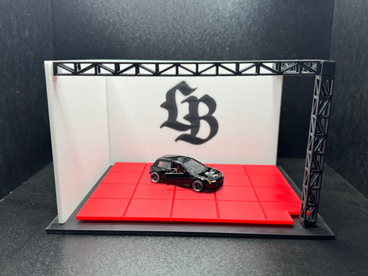 1:64 LBWK styled showroom display for hot wheels and match box