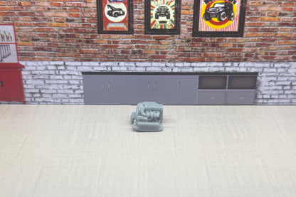 1:64 B18 turbo engine for hot wheels and match box