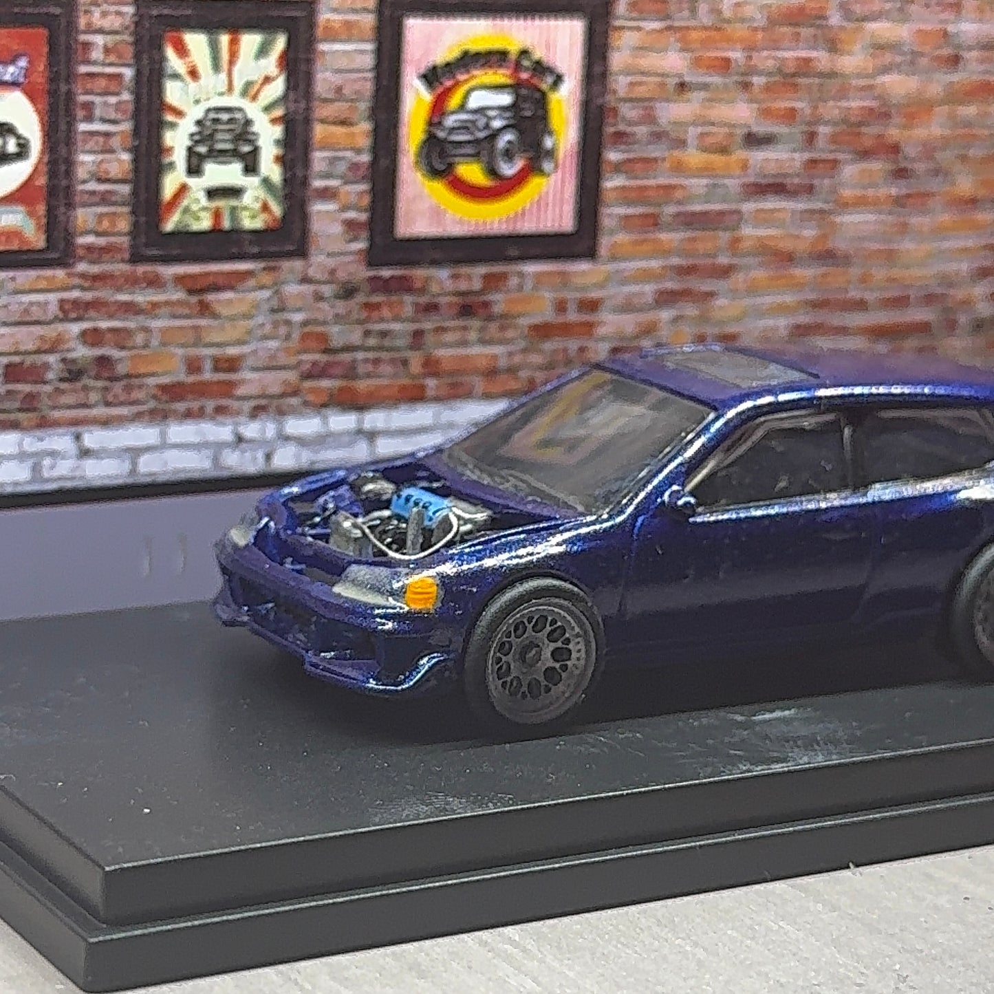 Fully custom 1:64 hot wheels Honda civic eg