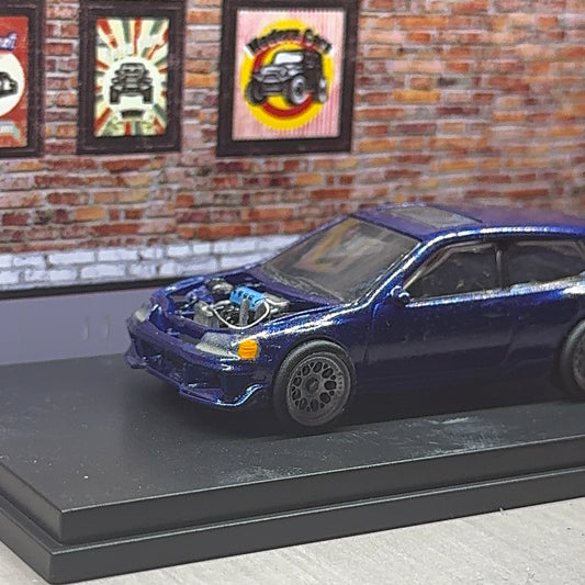 Fully custom 1:64 hot wheels Honda civic eg
