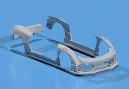 body kit for Hot Wheels WRX STI fatboi style