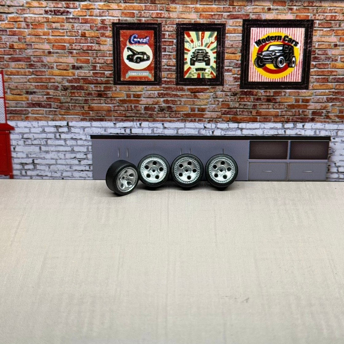 Chrome casting rotiform dia for hot wheels and match box